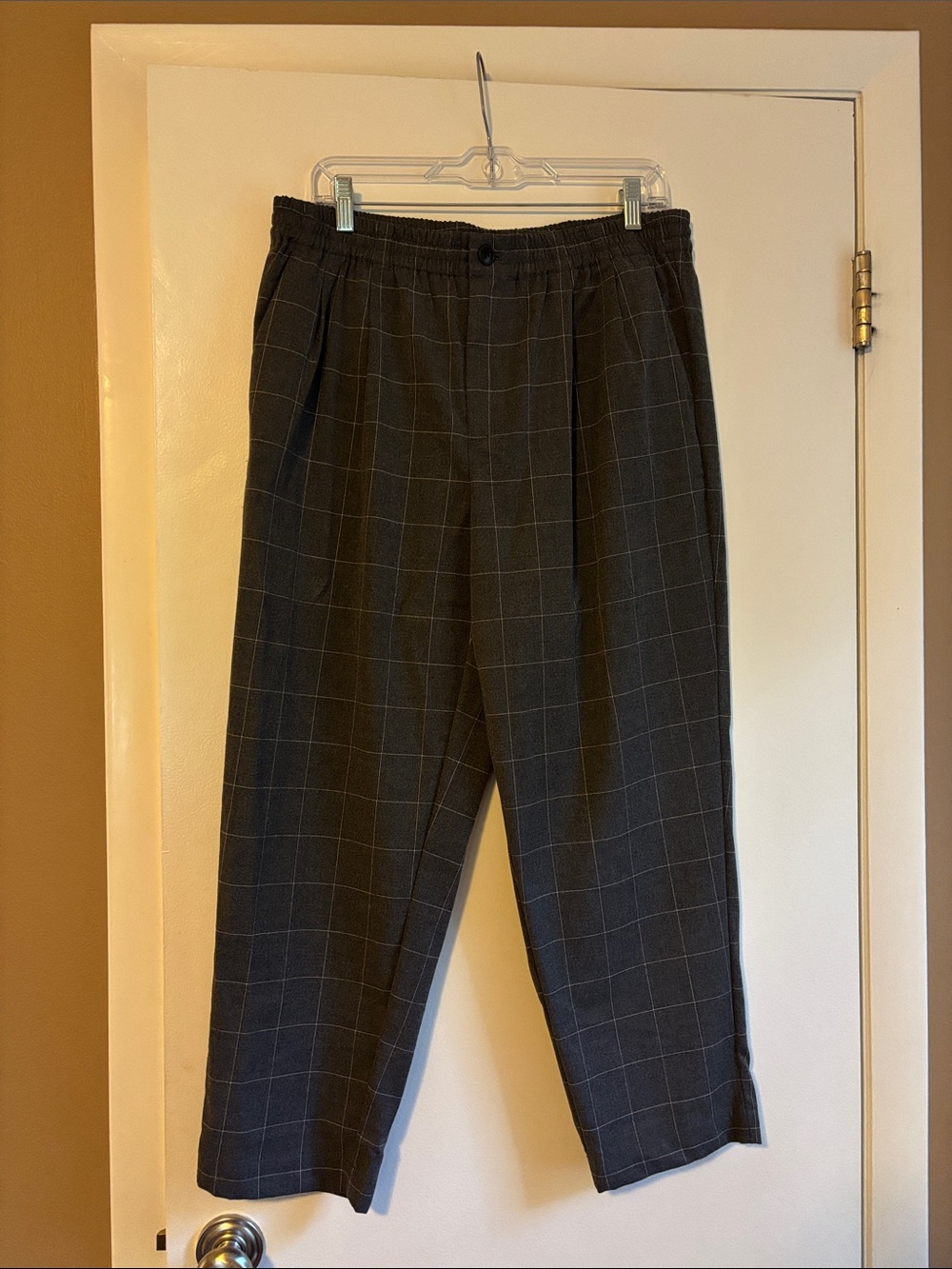 Madewell Plaid Flannel Track Trouser